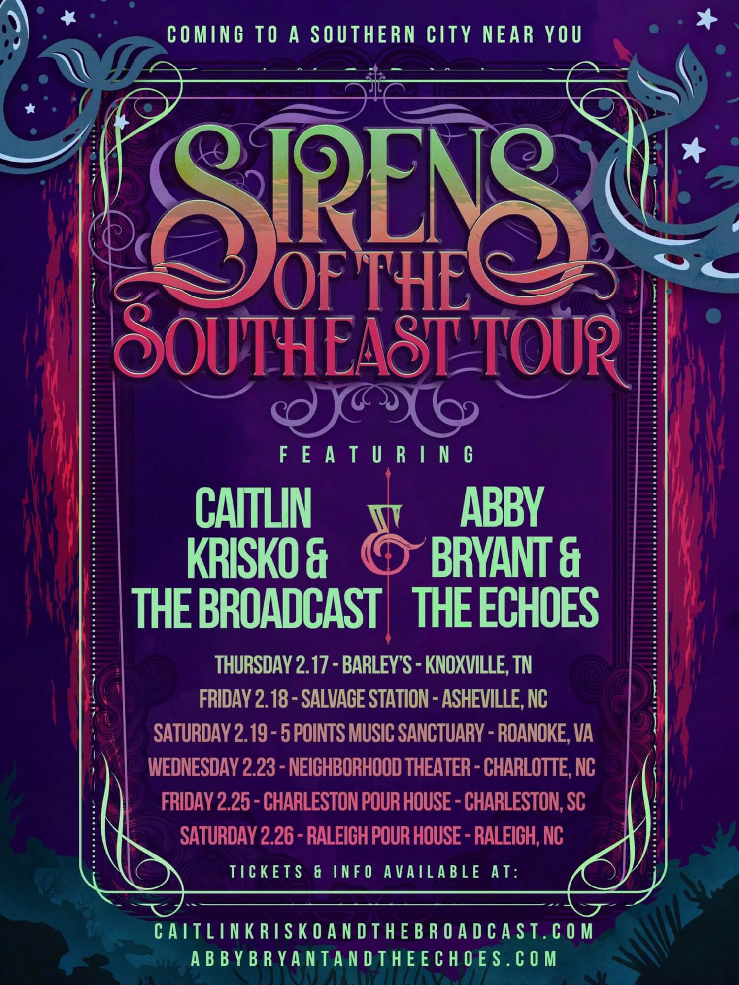 Sirens of the Southeast Tour