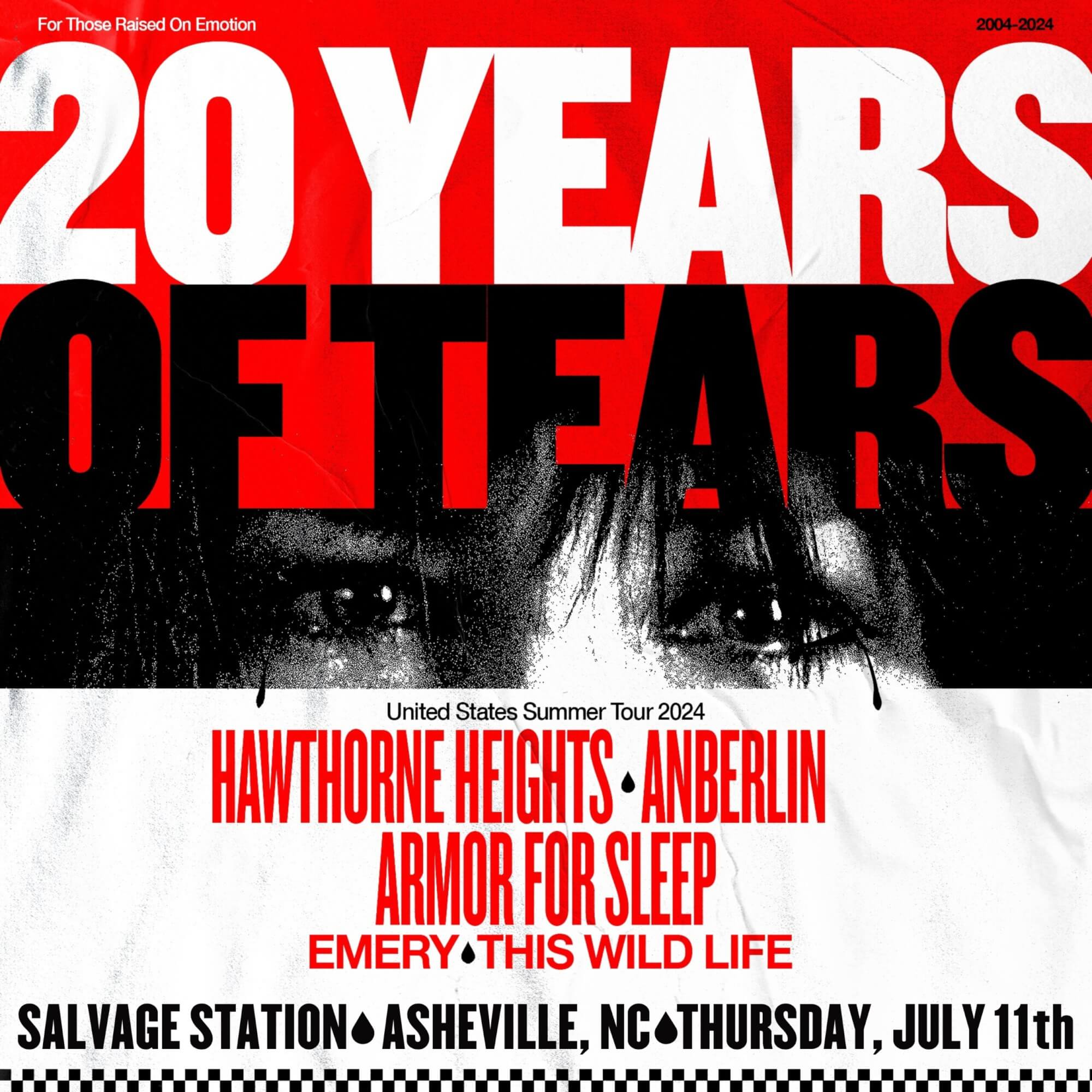 Hawthorne Heights Presents: 20 Years of Tears Tour