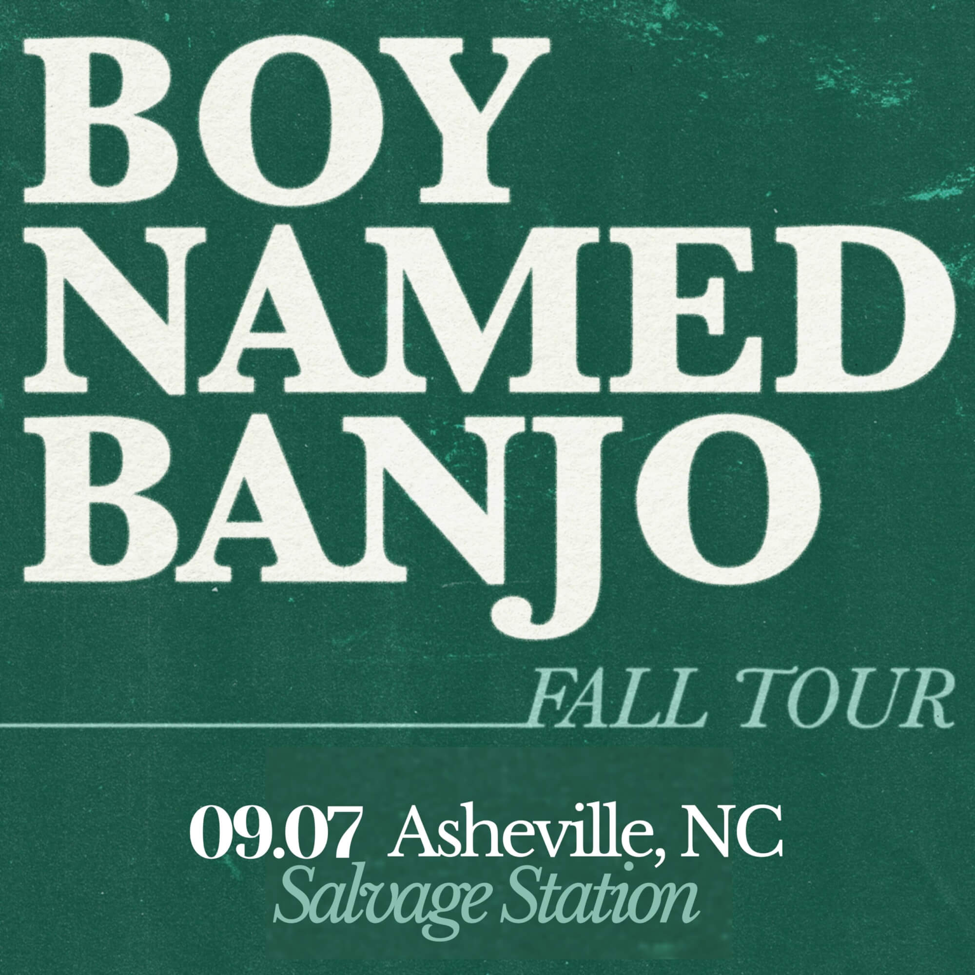 Boy Named Banjo – CANCELLED